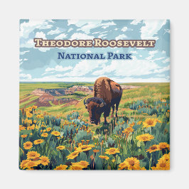 Theodore Roosevelt nationalpark North Dakota Magnet