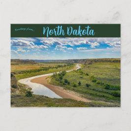 Theodore Roosevelt nationalpark North Dakota Vykort
