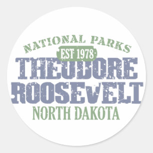 Theodore Roosevelt nationalpark Runt Klistermärke