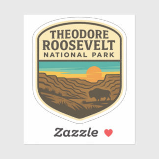 Theodore Roosevelt nationalpark Souvenir Sticker Klistermärken