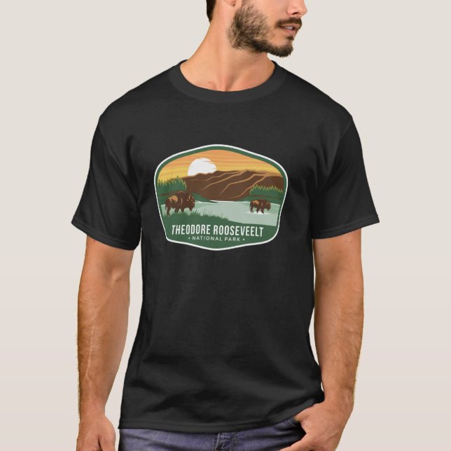 Theodore Roosevelt nationalpark T Shirt (Framsida)
