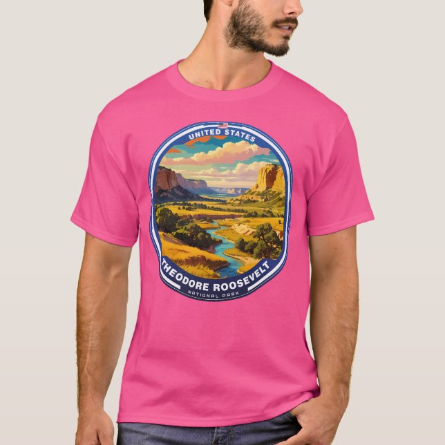 Theodore Roosevelt nationalpark Usa T Shirt (Framsida)
