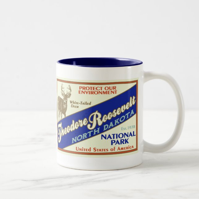 Theodore Roosevelt nationalparkmugg Två-Tonad Mugg (Höger)