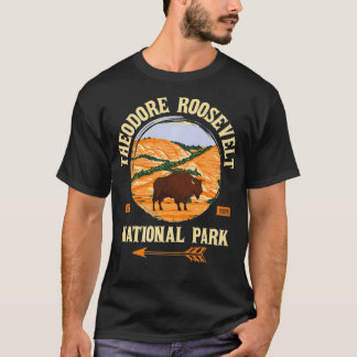Theodore Roosevelt North Dakota US National Park V T Shirt