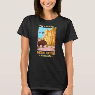 Theodore Roosevelt North Dakota Us nationalpark V T Shirt