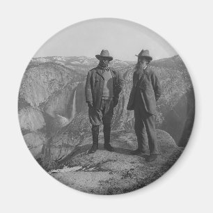 Theodore Roosevelt och John Muir på glaciären Magnet