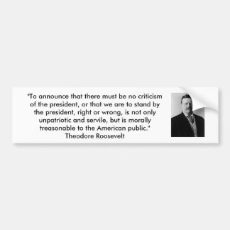 Theodore Roosevelt - patriotism Bildekal
