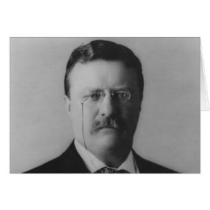 Theodore Roosevelt Porträtt Hälsningskort