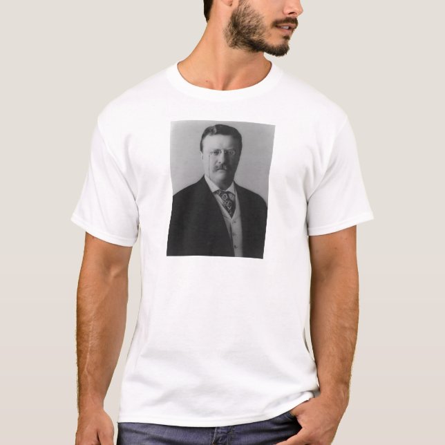 Theodore Roosevelt porträtt T-shirt (Framsida)