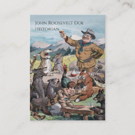 Theodore Roosevelt - professor i historia och rege Visitkort