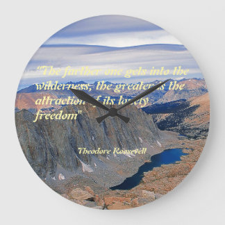 Theodore Roosevelt Quotation Stor Klocka