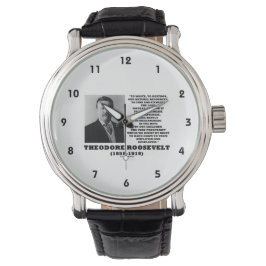 Theodore Roosevelt Slösar naturresurser som förstö Armbandsur