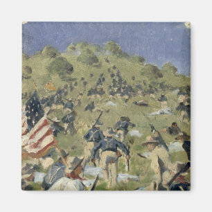 Theodore Roosevelt som tar den Sanktt Juanen Magnet