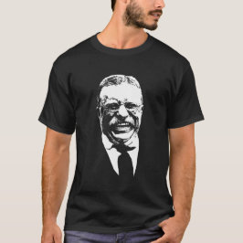 Theodore Roosevelt -- Svartvitt T Shirt