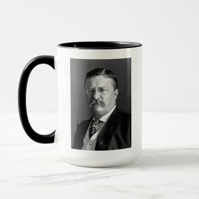 Theodore Roosevelt Teddy President Republican Mugg (Vänster)