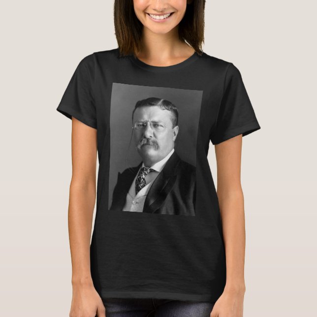 Theodore Roosevelt Teddy President Republican T Shirt (Framsida)
