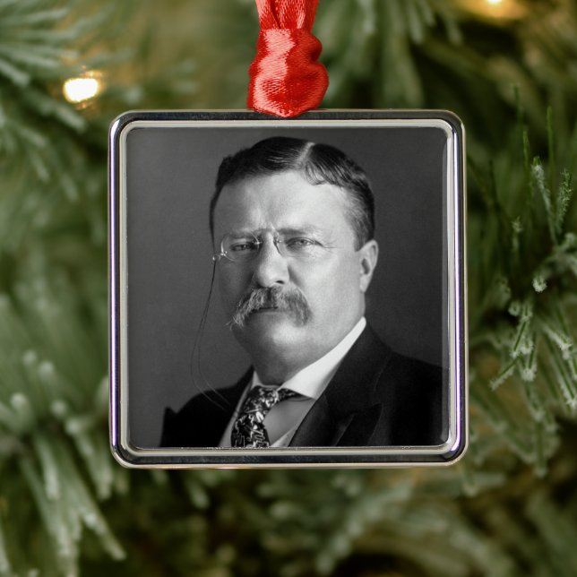 Theodore Roosevelt Teddy President Republikan Julgransprydnad Metall (Träd)
