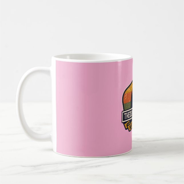 Theodore Roosevelt -Vintage � Vildens hemligheter Kaffemugg (Vänster)