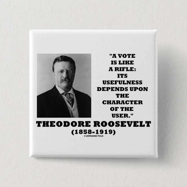 Theodore Roosevelt Vote är något liknande per Knapp (Framsida)