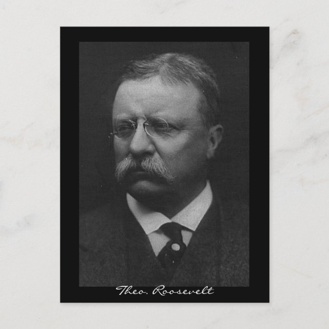 Theodore Roosevelt Vykort (Framsida)