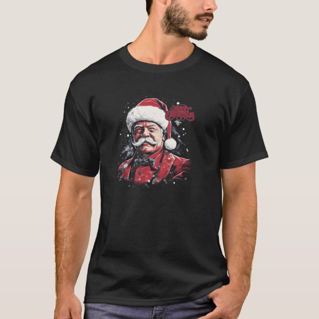 Theodore Teddy Roosevelt Funny God jul San T Shirt (Framsida)