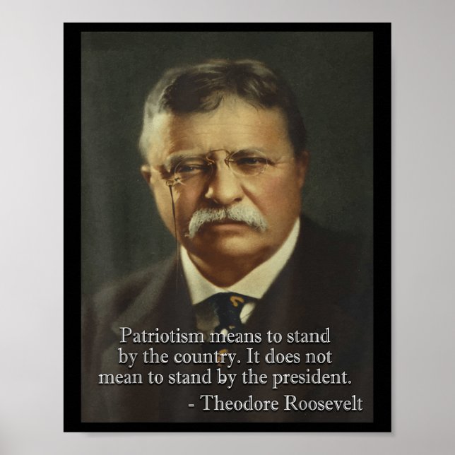 Theodore Teddy Roosevelt Meme _ Anti Trump Tee Poster (Framsidan)