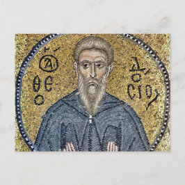 Theodosius, Cenobiarch Byzantine Mosaic Icon Vykort