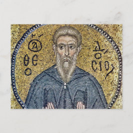 Theodosius Cenobiarken bysantinsk mosaik ikon Vykort