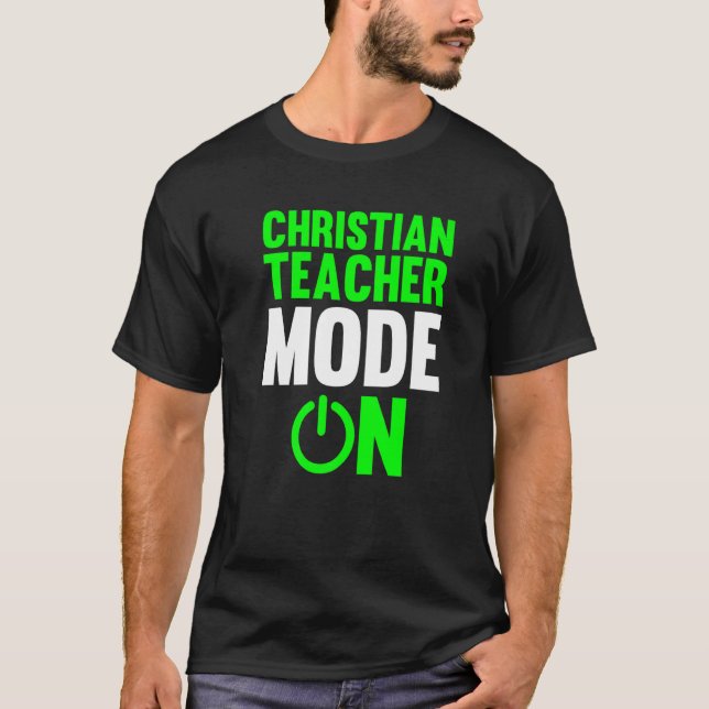 Theology Christianity Bible Study  Christian Teach T Shirt (Framsida)