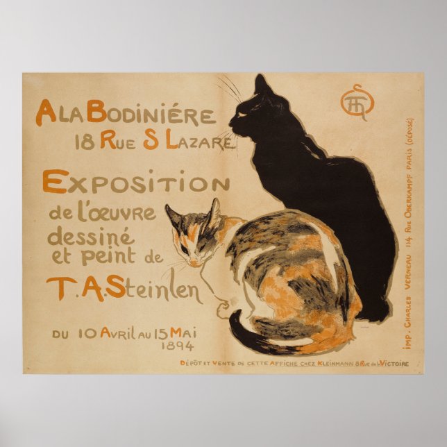 Théophile Alexandre Steinlen A LA BODINIERE Poster (Framsidan)