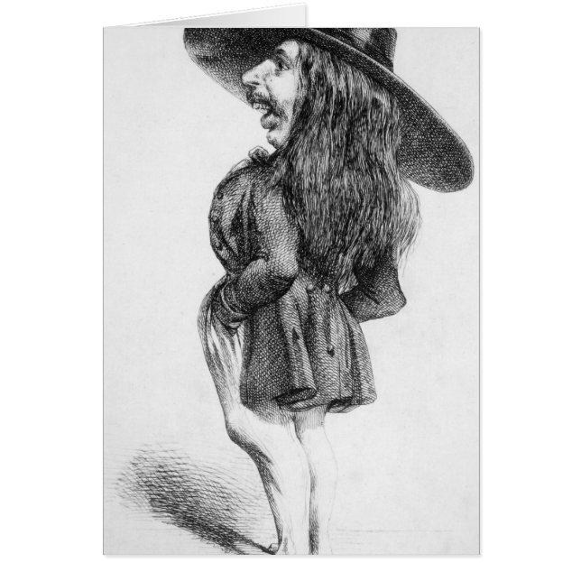 Theophile Gautier Hälsningskort (Framsidan)