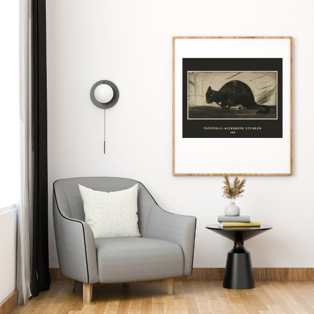 Théophile Steinlen, Black Cat Arching its Back Poster (Skapare uppladdad)