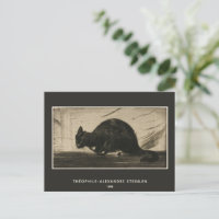 Théophile Steinlen, Black Cat Arching its Back