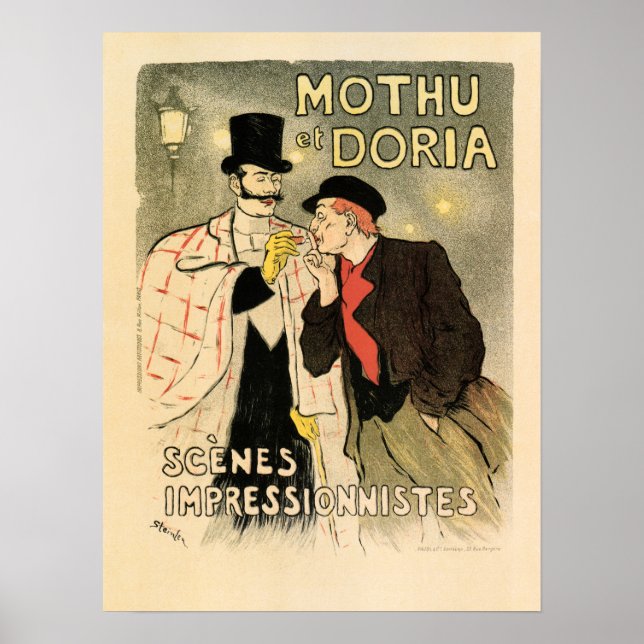 Theophile Steinlen Fransk Theater Poster (Framsidan)