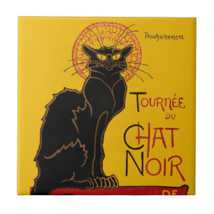 Theophile Steinlen - Le Chat Noir Vintage Kakelplatta