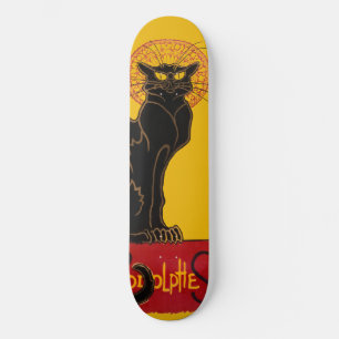 Theophile Steinlen - Le Chatta Noir Vintage Mini Skateboard Bräda 18,5 Cm
