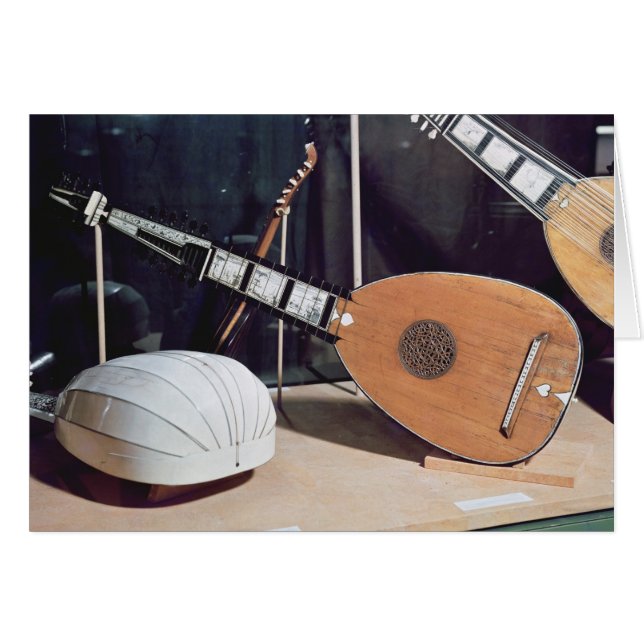 Theorbo, 1637 hälsningskort (Framsidan Horizontal)