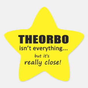 Theorbo är inte allt Star Sticker Stjärnformat Klistermärke