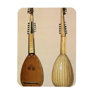 Theorbo som göras av Giovanni Krebar, Padua, 1629 Magnet