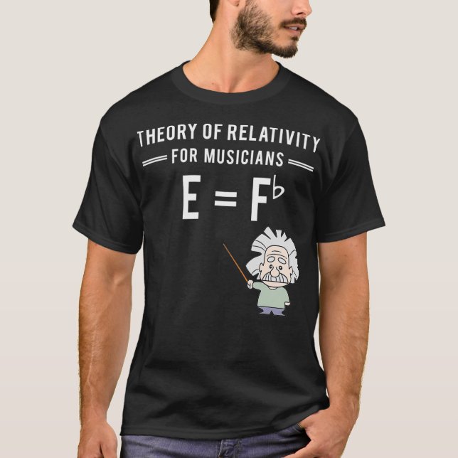 Theory Of Relativity For Musicians Classical T Shirt (Framsida)