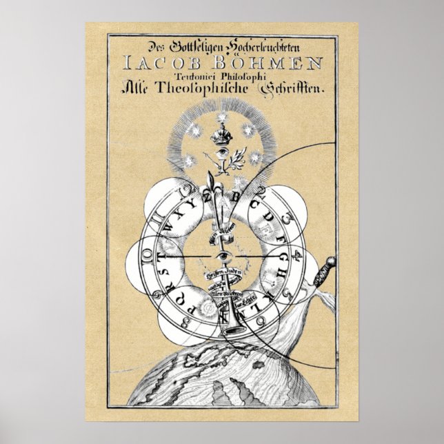 Theosophical Writings of Jacob Boehme Poster (Framsidan)