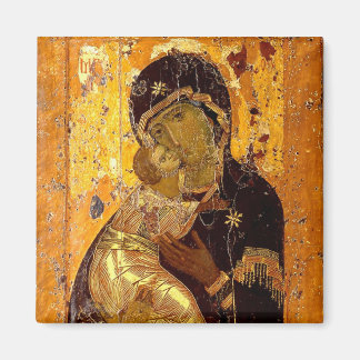 Theotokos från Vladimir Orthodox Christian Icon Magnet
