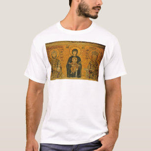 Theotokos med Ss. Constatine och… - skräddarsy Tröja