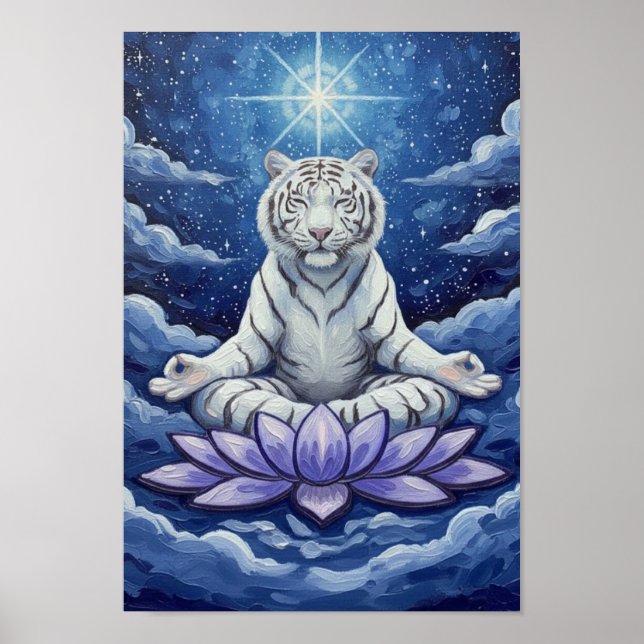 ThePath2Peace:ZenWhiteTiger Poster (Framsidan)