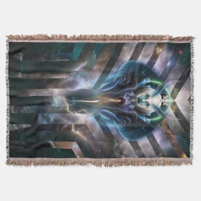 Thera Etheral Queen of Galaxy Throw Blanket Mysfilt (Framsidan)
