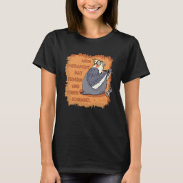 Therapeut mit Federn & Schnabel. Nymphensittich T Shirt