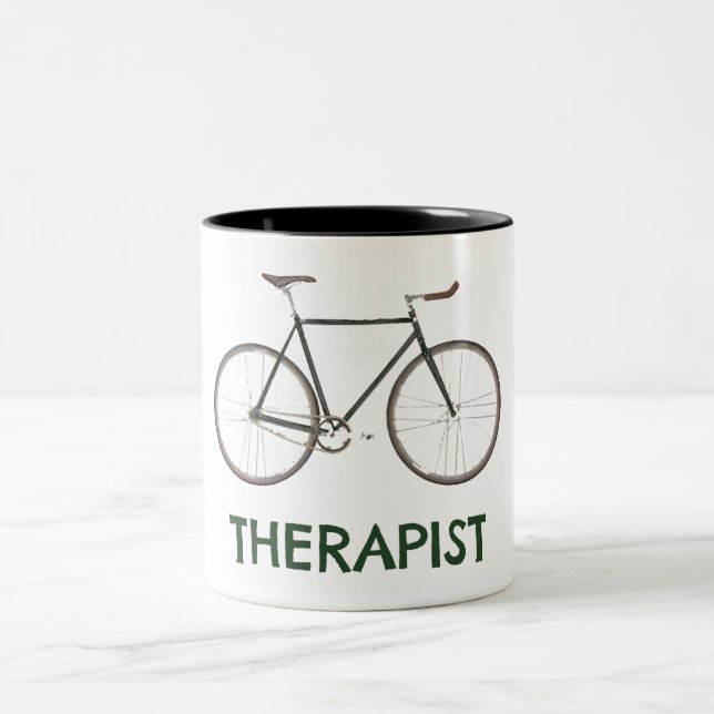 Therapist Bicycle Två-Tonad Mugg (Center)