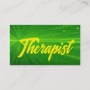 Therapist Bright-Grönt Visitkort
