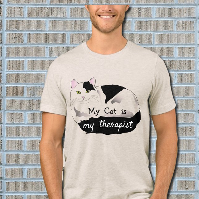 Therapist cat - roligt citat t shirt (Skapare uppladdad)