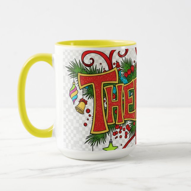 Therapist- Cute Festive Professionals Mug  Mugg (Vänster)